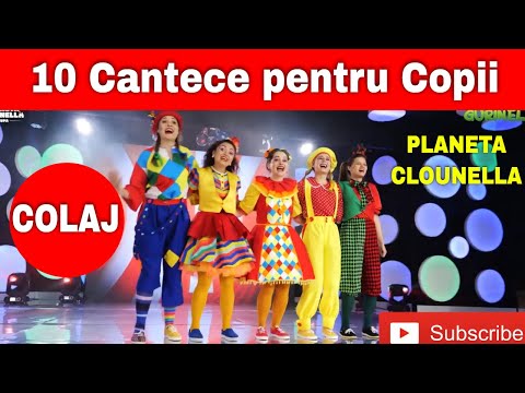 Colaj TOP 10 Cantece pentru copii by Trupa Planeta Clounella | Gurinel TV