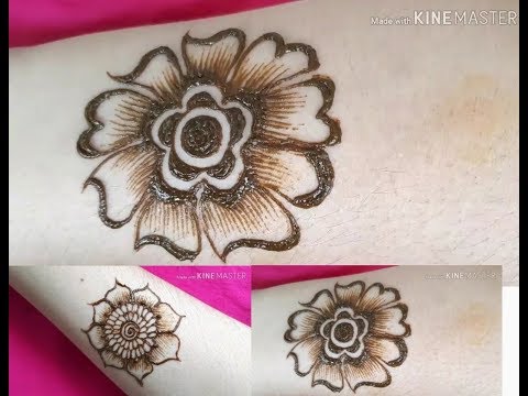 Learn Two Basic Different Arabic Henna Flowers||Most used Arabic Flower Mehndi Design Learn||part-1