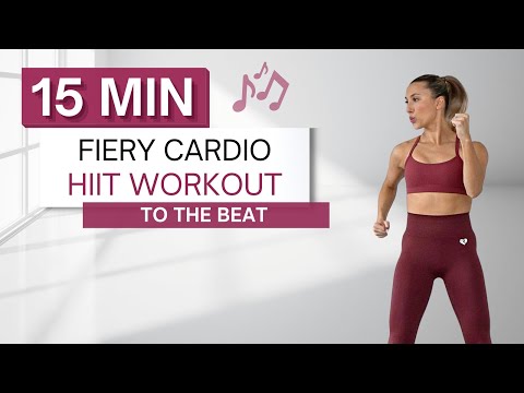 15 min FIERY CARDIO HIIT WORKOUT | To The Beat ♫ | High Intensity | All Standing