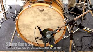 Video thumbnail for Shootout: Shure Beta 52 vs Sennheiser e602II vs AKG D112 by Benno Kaiser
