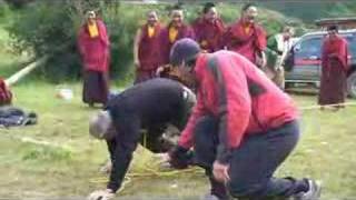 Salween River, Tibet - Monk Tug O War 2