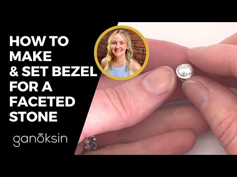 How to Make and Set Bezel for a Faceted Stone | Ganoksin [PREVIEW VIDEO]
