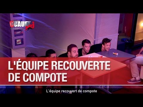L'équipe recouverte de compote - C’Cauet sur NRJ