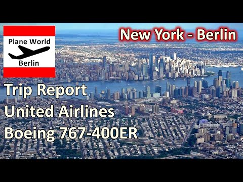 Trip Report | United Airlines Boeing 767-400ER | New York - Berlin | Manhattan Departure Views