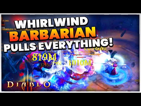 Diablo 3 Season 27 Whirlwind Barbarian Power is GODLIKE Infinite Pulling! (PTR)