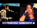 Saindhavi GV Prakash Emotional Moment In Recent Concert Pirai Thedum Song Performance By Saindhavi