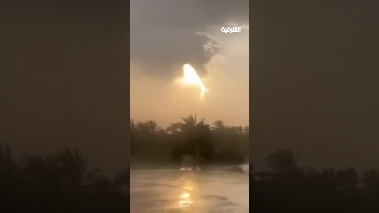 فيديو | أمطار غزيرة مصحوبة بالبرد في قضاء المدينة بمحافظة البصرة