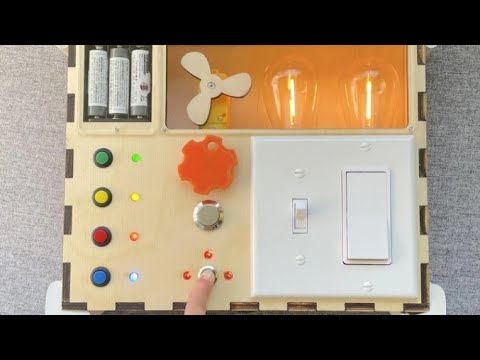 Busy Button Box - Montessori-style Electronic Board Toy for Toddlers