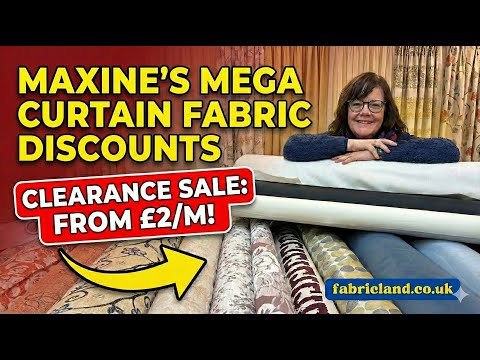 Wahnsinnspreise für Stoffe! 😱 2–4,99 £/m Vorhangstoffe im Ausverkauf (Samt, Canvas & mehr!)