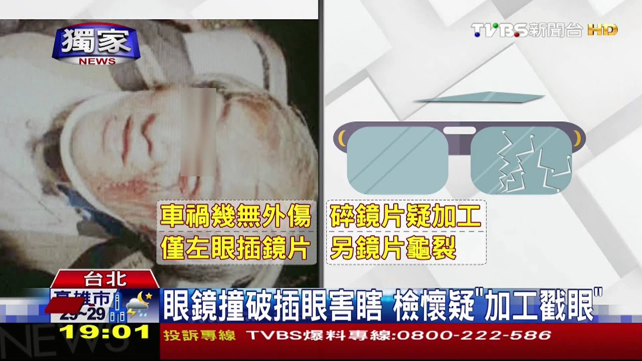 獨家／涉詐保2200萬　男疑假車禍戳瞎眼遭訴