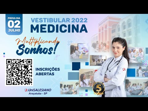 MULTIPLIQUE SEUS SONHOS! VESTIBULAR DE MEDICINA UNISALESIANO ARAÇATUBA - PROVA 2 DE JULHO!