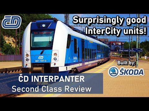 ČD InterPanter - Škoda's New Intercity Units - Second Class Review (Kolín - Brno)