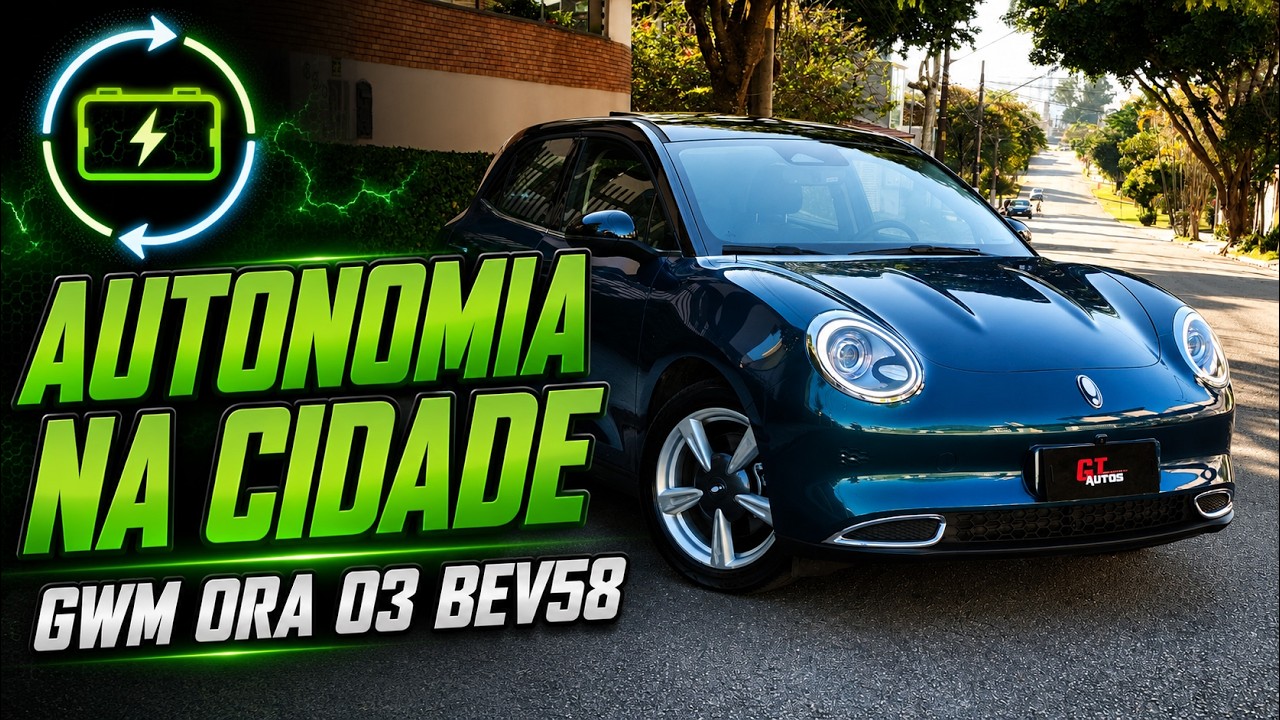 Autonomia do GWM Ora 03 BEV58 surpreende na cidade? Teste real de consumo!