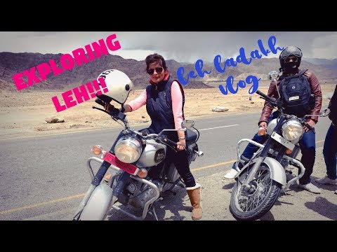 Travel Vlog : Leh Ladakh Day 4 | Bike Riding | Magnetic Hill | Shanti Stupa | Leh City | Kavya K Video