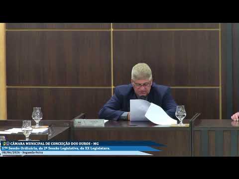 17ª SESSÃO ORDINÁRIA, DA 2ª SESSÃO LEGISLATIVA, DA XX LEGISLATURA.