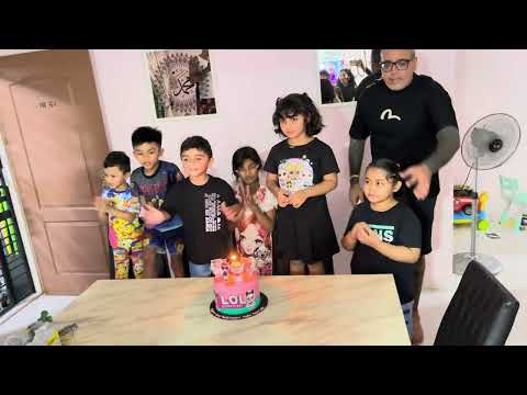Azra Aaliyah 6th Birthday Party Cake Cutting