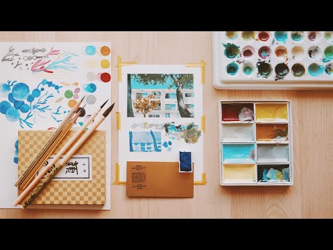 ⭐ NEW Art Supplies from London - Unboxing + Speedpaint ! ☁️