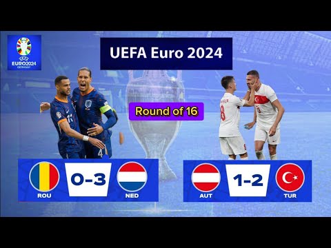 Uefa Euro Germany 2024. Netherlands Vs Romania, Turkey Vs Austria