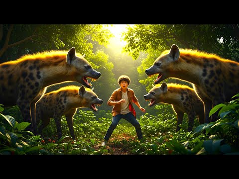 The Eagle’s Rescue: A Lost Child Surrounded by Wolves