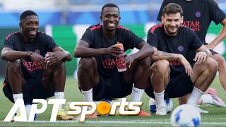 Dembélé and Kvaratskhelia Lead PSG Training Ahead of Slovan Bratislava Clash | APT Sports