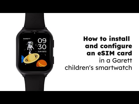 How to install eSIM card in kid's smartwatch | Garett