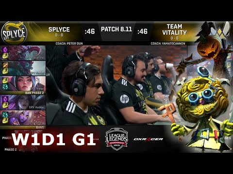 Splyce vs Vitality | Week 1 Day 1 S8 EU LCS Summer 2018 | SPY vs VIT W1D1