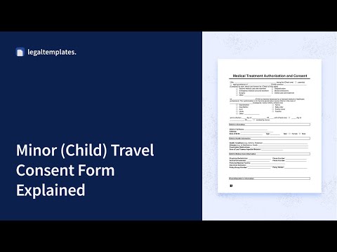 How to write a Child Travel Consent