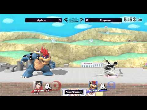 Tespa Collegiate: Aphro (Bayonetta) Vs. Impose (Bowser) Pools Winners - Smash Wii U