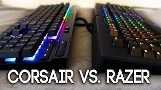 Corsair Gaming K70 RGB Keyboard vs Razer Blackwidow Chroma -
