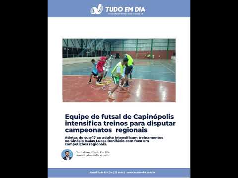 Equipe de futsal de Capinópolis intensifica treinos para disputar campeonatos