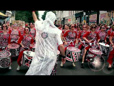 Notting Hill Carnival 2023, London, UK - Batala Mundo Drummers - Bonus Footage