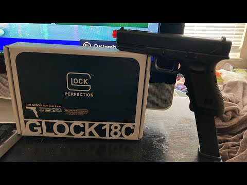 Unboxing Glock 18C gas blowback airsoft pistol❗️❕🔫🤯🤩