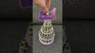 Birthday Money Cake. Paper cutting. DIY Cake Money Holder SVG.