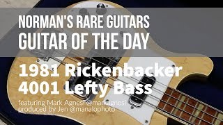 Video thumbnail for 1981 Rickenbacker 4001 Lefty Bass | Guitar of the Day by Normans Rare Guitars