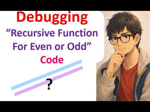 Find Even Odd Using Recursive Function