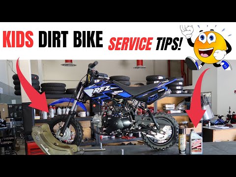 CHANGING OIL ON A SMALL DIRT BIKE | APOLLO KIDS 70cc DIRT BIKE REVIEW