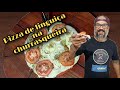 Pizza De Linguiça Na Churrasqueira