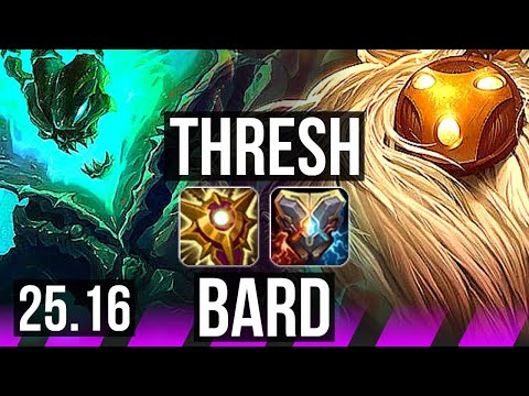 THRESH & Senna vs BARD & Caitlyn (SUP) | KR Master | 25.16