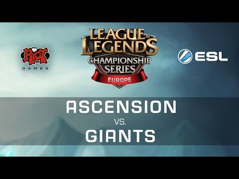 Ascension vs. Giants - R1 - EU LCS Expansion Tournament - League Of Legends