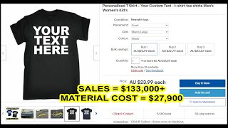 The secret to selling Custom Stickers and T-shirts on eBay!