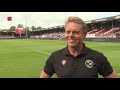 Ole Tobiasen na de wedstrijd Almere City FC - Groningen