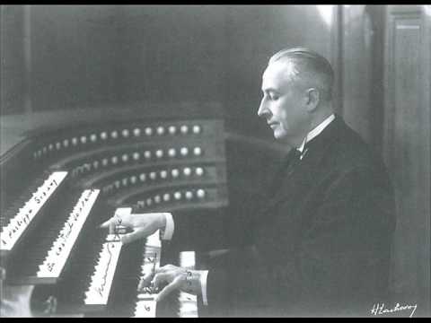 Marcel Dupré - Improvised Passacaglia and Double Fugue. [Part 2 of 2 - Fugue]