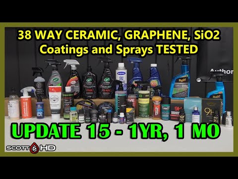 38 WAY CERAMIC COATINGS  Longevity Test - $9 to $1500 coatings & sealants - UPDATE 15 - 1 YEAR 1 MO