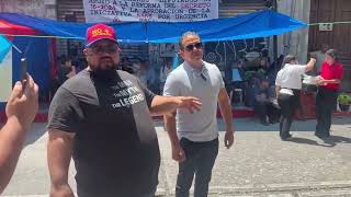 Llegan políticos a protestar al Congreso
