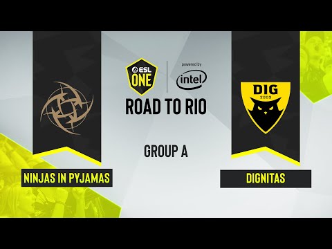 CS:GO - Dignitas vs. Ninjas in Pyjamas [Vertigo] Map 2 - ESL One: Road to Rio - Group A - EU