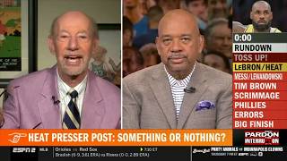 Pardon the Interruption | Wilbon on Heat say link for LeBron introductory presser was a mistake