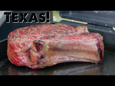 Texas Bone-In Ribeye Steak, Reverse Sear on the Lone...