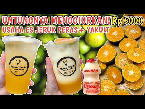 how to make squeezed orange ice! id e selling yakult orange juice | small capital business ideas