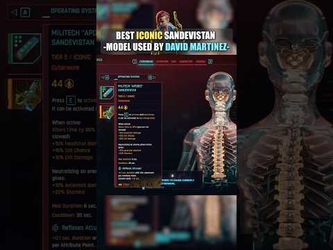 Best iconic sandevistan, model used by David Martinez #shorts #cyberpunk