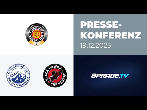 19.12.2025 - Press conference - SC Riessersee vs. EHF Passau Black Hawks